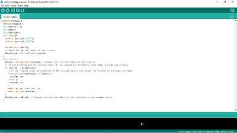 Tugas Pengantar Robotika - Penjelasan Program Arduino Rotary Encoder