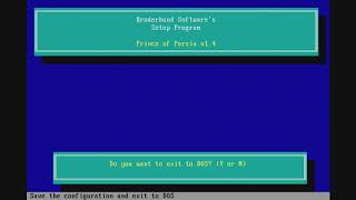 Prince of Persia DOS OPL test with ESS AudioDrive