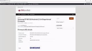 Samsung GT B5510 Android 2 3 6 Gingerbread Firmware