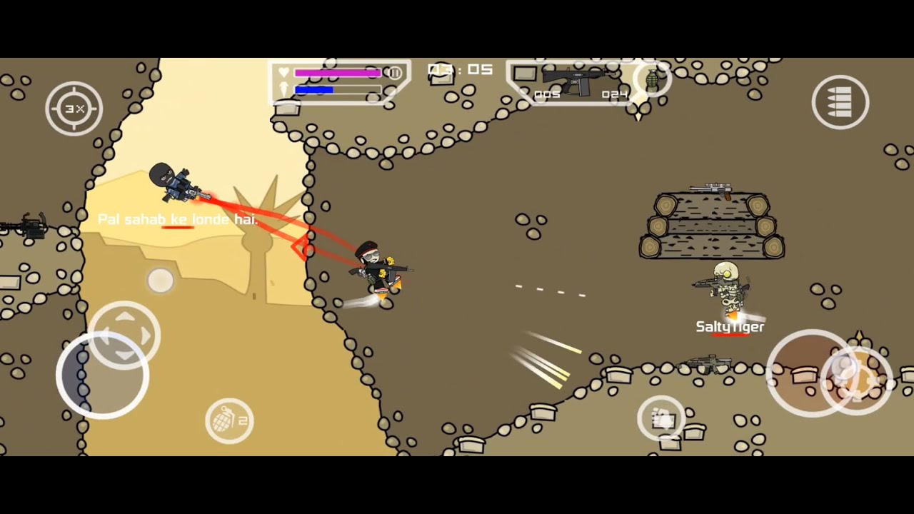 Latest Underground Map Mini Militia DA2 Fight Game