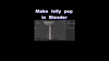 How to make a lollipop in blender