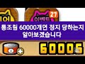 통조림 60000개면 정지 당하는지 알아보겠습니다