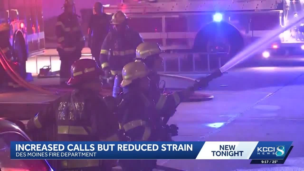 Des Moines Fire Department calls for service leveling off for first time in years