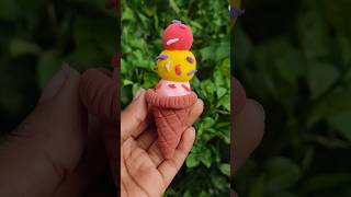 How to make ice-cream with clay🍦#clay #viralshort #trendingshorts #creativeclayideas