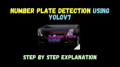 Number Plate Detection using YOLOv7 - Training YOLOv7 on the Custom Dataset #shorts