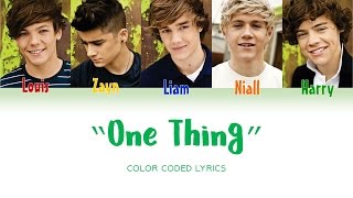 One Thing - Color Coded Lyrics