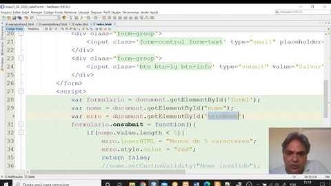 Validação de Formulários com HTML5 e JavaScript