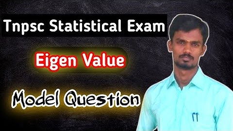 Eigen Values | Tnpsc Statistical Exam