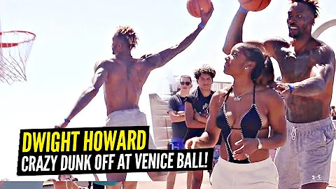 Dwight Howard Has a CRAZY DUNK OFF vs Pro Dunker C...