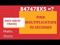 find multiplication of 5 in seconds - easy multiplication trick