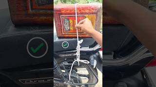 The Best Way to Secure Luggage on a Bike #diy #knot #hacks #tips #shorts #youtubeshorts