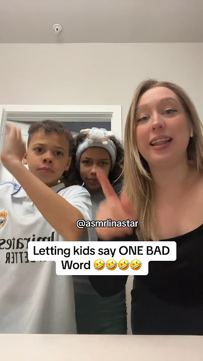 Letting KIDS say one BAD word gone WRONG 🤣🤣🤣