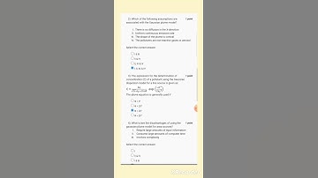 NPTEL-23 # Air Pollution and Control # Assignment Week-4 # Week-4