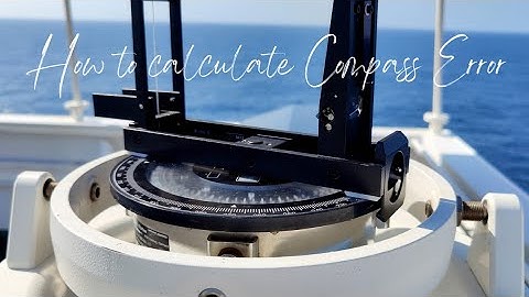 HOW TO CALCULATE COMPASS ERROR ONBOARD #navigation  #officer #merchantnavy #lifeatsea