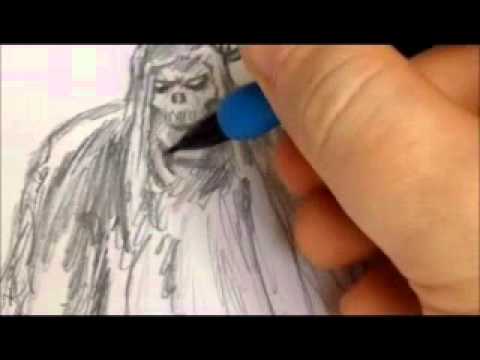 How To Draw A Grim Reaper - YouTube