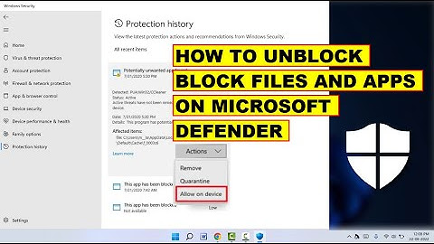 How to Allow Blocked File or App on Microsoft Defender Antivirus | Windows 11