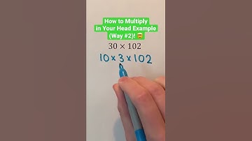 How to Multiply in Your Head Example (Way #2)! 🤯 #Shorts #math #trick #education