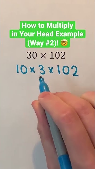 How To Multiply In Your Head Example Way 2 Shorts math trick how-to-multiply-in-your-head-example-way-2-shorts-math-trick