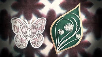 Twisted Quilling Leaf Tutorial | Butterfly Quilling Tutorial | Advanced Quilling Video |3D Quilling