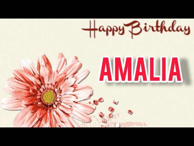 Buon compleanno Amalia - tanti auguri a te!