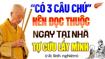 3 Câu Chú Nên Đọc Thuộc Ngay Tại Nhà Để Tự Cứu Lấy Mình,Tai Qua Nạn Khỏi (rất linh ứng).