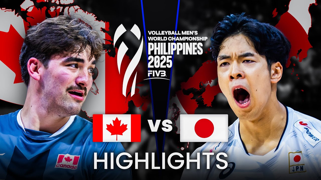 JAPAN 🇯🇵 vs CANADA 🇨🇦 | Highlights | Men's Volleyball World
