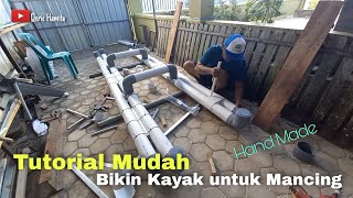 Tutorial membuat perahu Mancing dari pipa paralon. kayak fishing