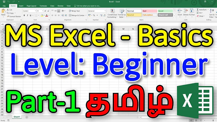 MS Excel Basics for Beginners in Tamil - Part 1