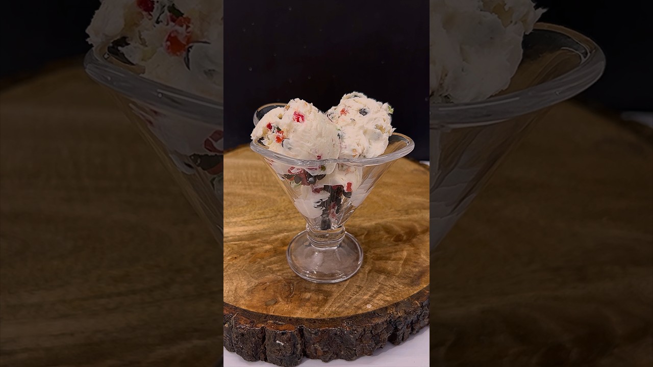 Fruit N nuts 🥜 Ice cream Asmr 