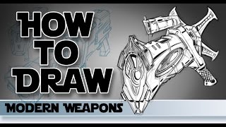 How to Draw Modern Weapons Tutorial screenshot 2