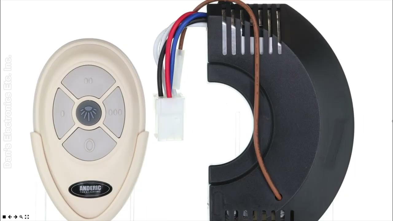 ANDERIC FAN35T/FAN30R Ceiling Fan Remote Control Kit Harbor Breeze 3