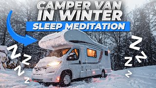 Guided Meditation For Deep Sleep: The Winter Camper van