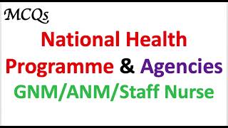 National Health Programme of India 2021-2022|| imp for all CHO ,HPSSSB ,ANM/GNM  CRPF & all exams