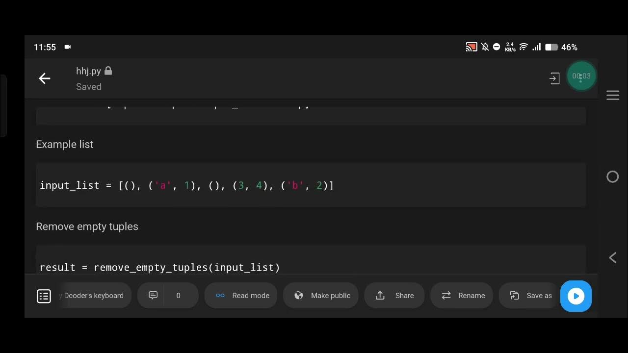 Python | Remove Empty Tuples from a List - YouTube