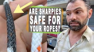 Are Sharpies on Climbing Ropes Safe? Break tests with Sharpie Permanent Markers vs Beal Rope Marker