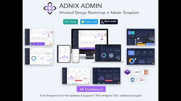 Admin Panel Dashboard UI Kit Bootstrap Web App Template – Adnix