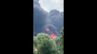 Ukrainian drone attack sets Moscow oil refinery ablaze