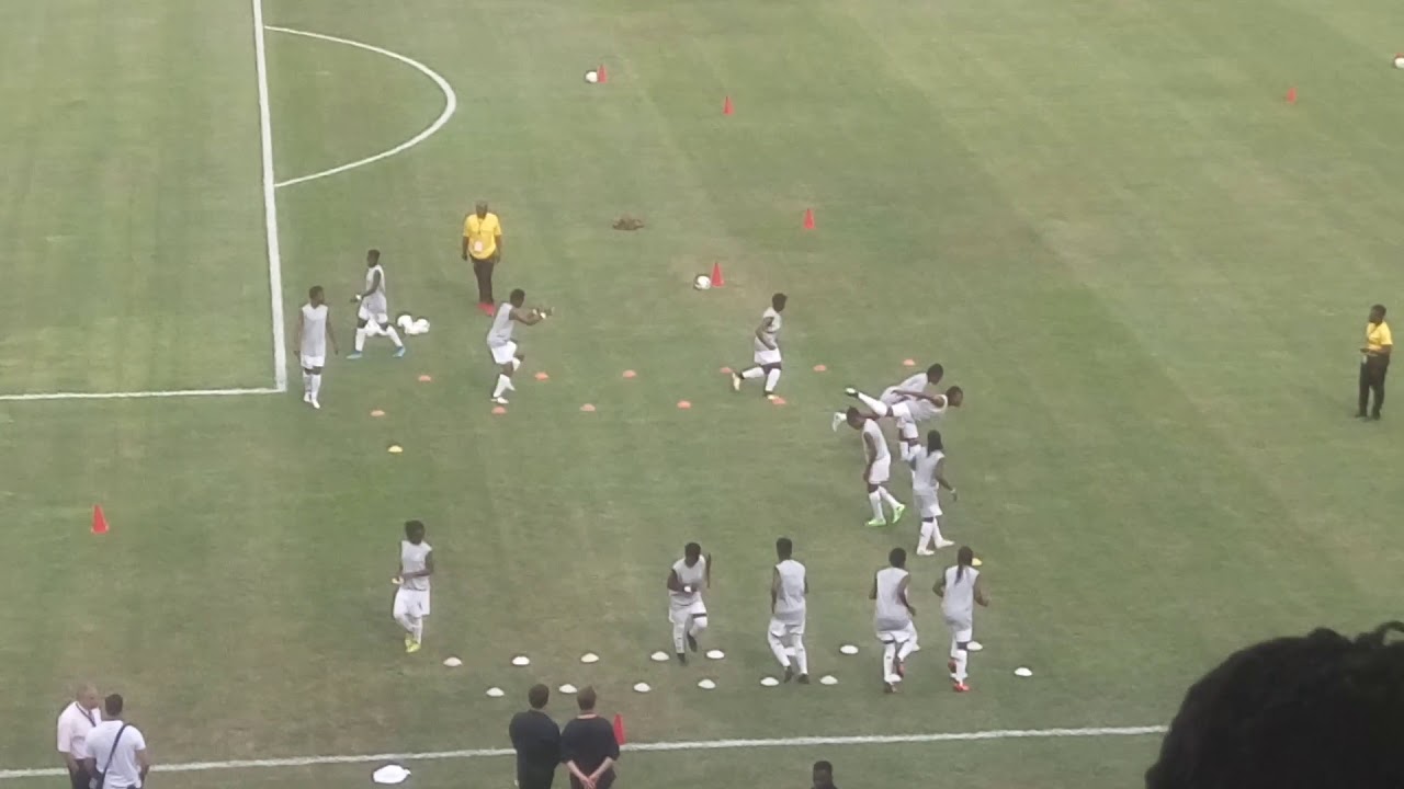 Ghana Black Queens warm up for opening AWCON 2018 game against Algeria