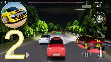 Rally Fury - Extreme Racing - Gameplay Walkthrough Part 2 Qualify and Race(iOS, Android)