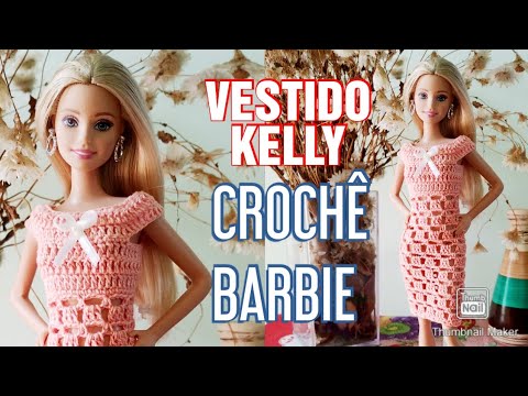 Roupa de crochê Barbie/ Ropa tejida a crochet muñeca Barbie