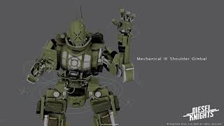 Diesel Knights, Behind the Scenes - Stalwart Mech Animation Rig