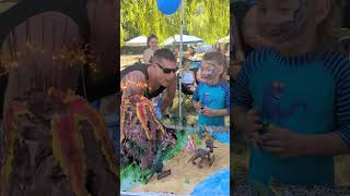 amazing dinosaur real volcano cake for son's 4th birthday