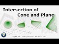 Intersection of Cone and Plane (circle, ellipse, parabola and hyperbola)
