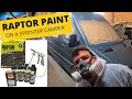 How to Raptor a Sprinter Campervan Conversion Van Life UK | Raptor Bed Liner Spray Job
