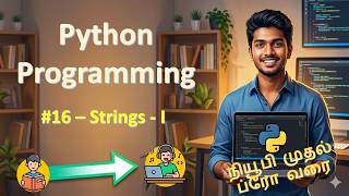 16 - Programming in Python - Newbie to Pro Series - Strings-I (Tamil)