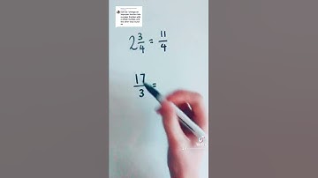 Mixed to Improper Fractions #mathsrevision #maths