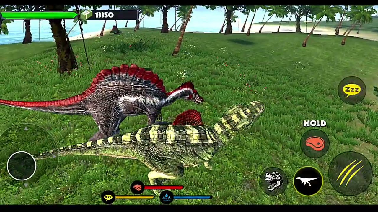 Jurassic Clash: Primal Dino Sim -: T-REX vs Spinosaurus 🦖 fight battle🔥 dinosaur! ( wait for end )