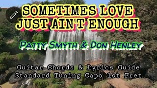 SOMETIMES LOVE JUST AIN'T ENOUGH |Patty Smyth & Don Henley Guitar Chords Lyrics Guide Play-along