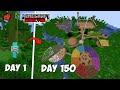 I survived 150 days in  jungle only world in minecraft hardcore