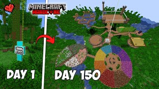 I Survived 150 Days in  Jungle Only World in Minecraft Hardcore